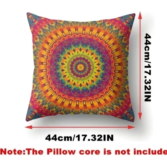 Nwt multi colored decorative accent pillow case - Picture 2 of 2